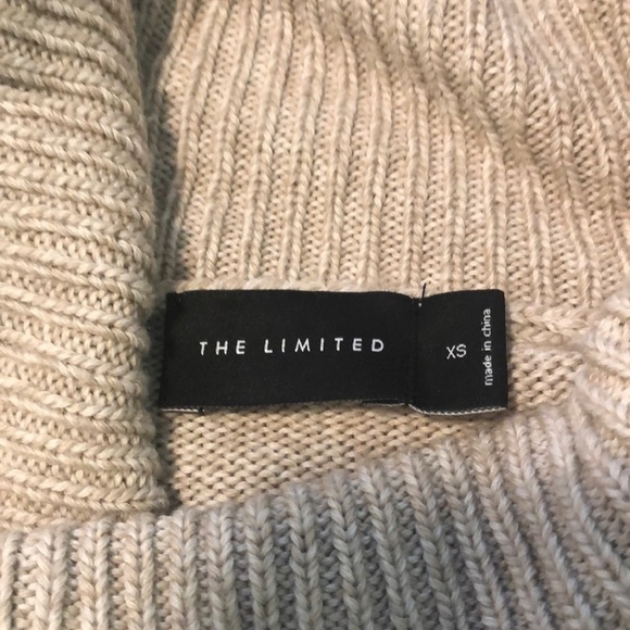 The Limited cowl neck oatmeal cream sweater - Picture 2 of 7